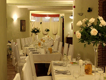 Sala restauracyjna na chrzciny